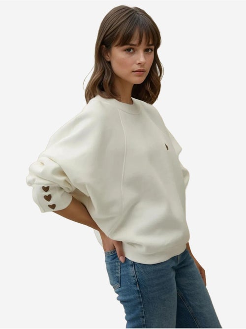 Sweatshirt de algodão bordada hiccup - Kiabi Sweatshirt de algodão bordada hiccup - Kiabi