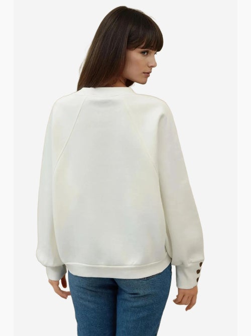 Sweatshirt de algodão bordada hiccup - Kiabi Sweatshirt de algodão bordada hiccup - Kiabi