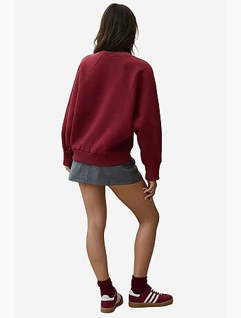 Sweatshirt de algodão bordada hiccup