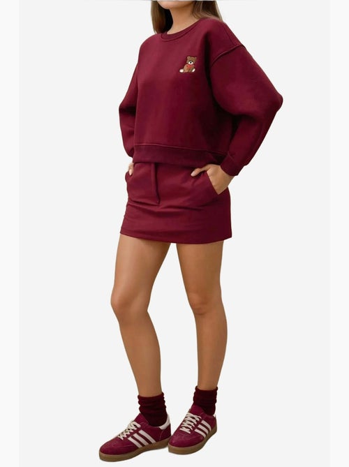 Sweatshirt de algodão bordado com ajuste descontraído hiccup - Kiabi Sweatshirt de algodão bordado com ajuste descontraído hiccup - Kiabi