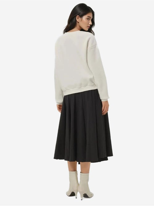 Sweatshirt de algodão bordado hiccup - Kiabi Sweatshirt de algodão bordado hiccup - Kiabi