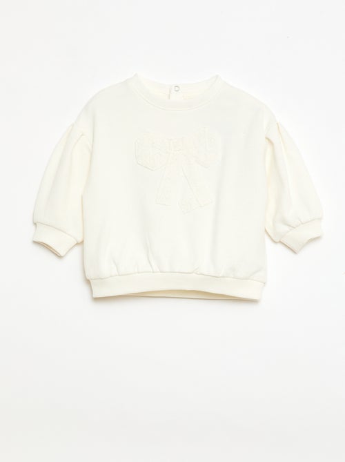 Sweatshirt de algodão com animação na frente - Kiabi