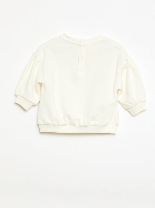 Sweatshirt de algodão com animação na frente - Kiabi