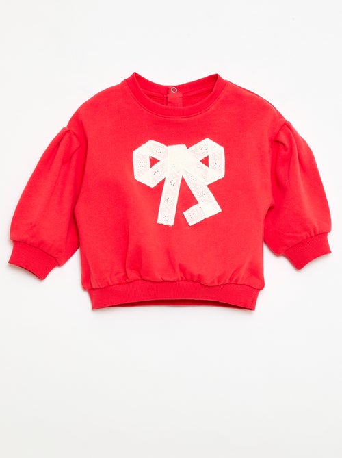 Sweatshirt de algodão com animação na frente - Kiabi