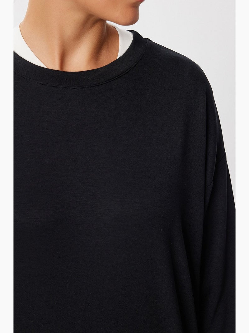 Sweatshirt de algodão istanbul Preto - Kiabi