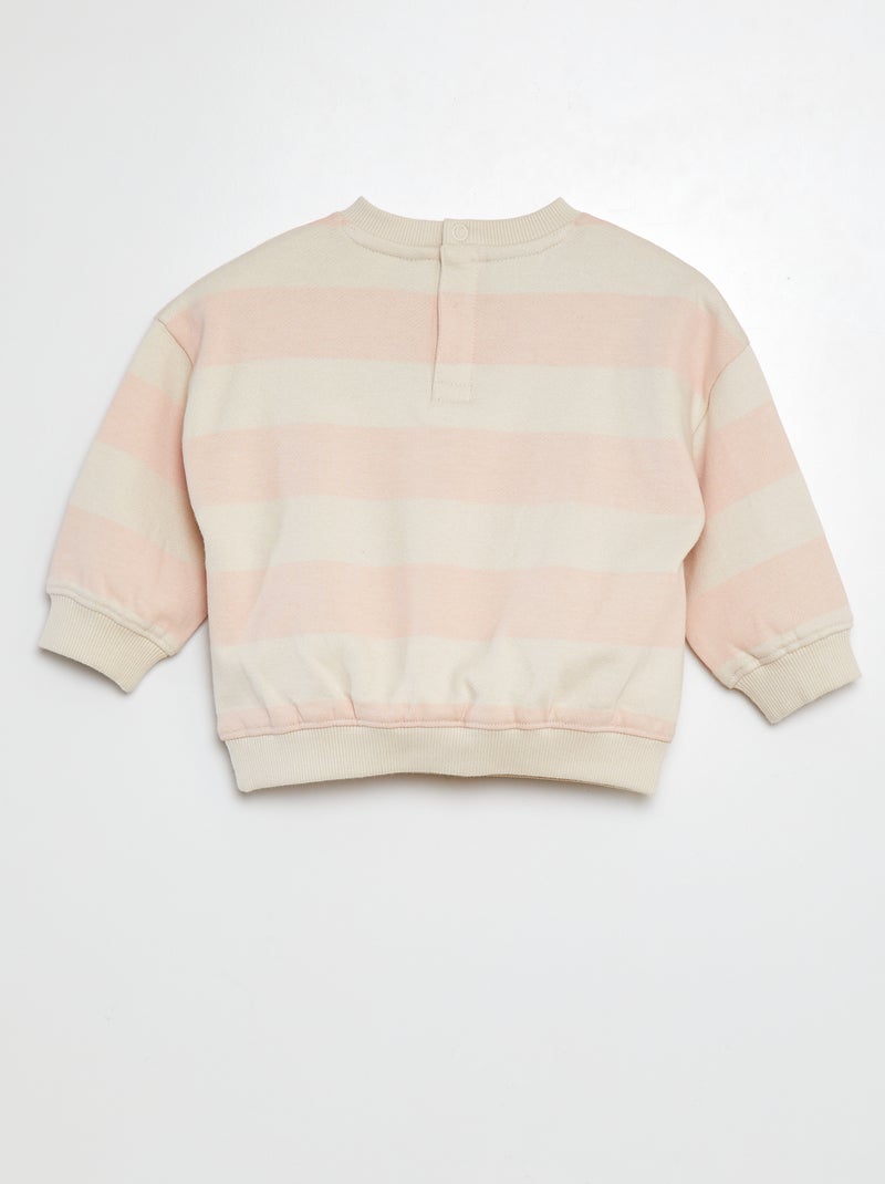 Sweatshirt de algodão 'Stitch' ROSA - Kiabi