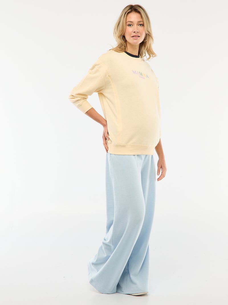 Sweatshirt de amamentação Amarelo - Kiabi