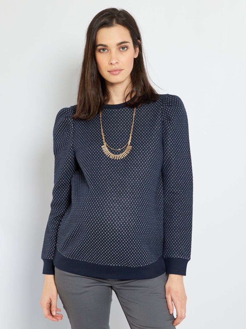 Sweatshirt de amamentação Azul Marinho - Kiabi