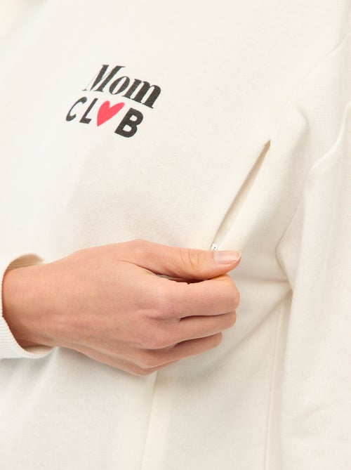 Sweatshirt de amamentação - Kiabi