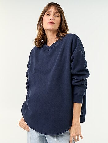 Sweatshirt de amamentação com abertura cruzada