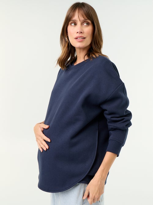 Sweatshirt de amamentação com abertura cruzada - Kiabi Sweatshirt de amamentação com abertura cruzada - Kiabi