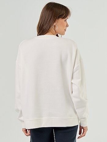 Sweatshirt de amamentação com abertura cruzada