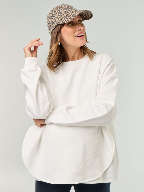Sweatshirt de amamentação com abertura cruzada - Kiabi