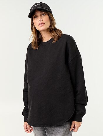 Sweatshirt de amamentação com abertura cruzada
