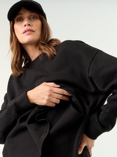 Sweatshirt de amamentação com abertura cruzada - Kiabi