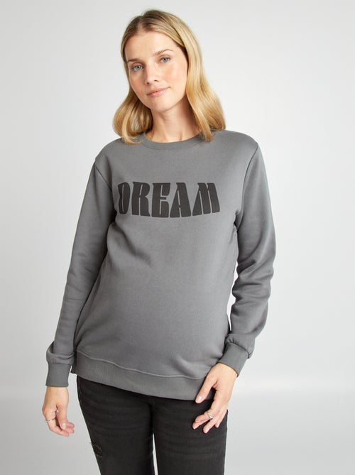 Sweatshirt de amamentação com abertura por molas de pressão - Kiabi