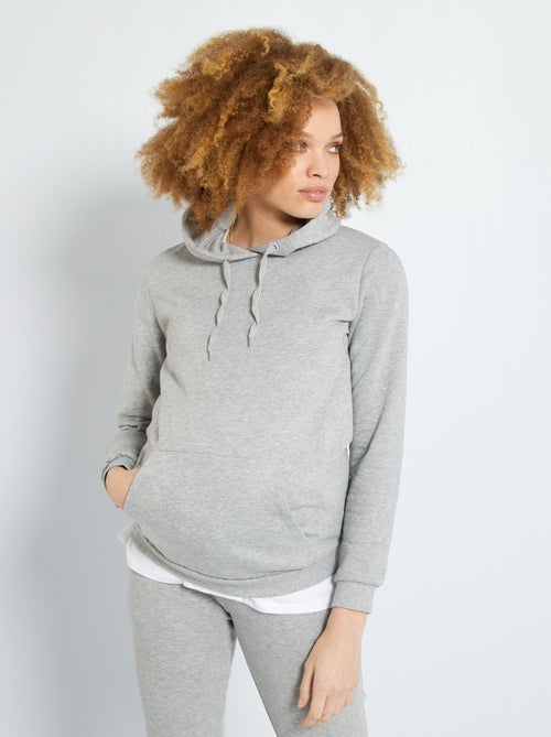 Sweatshirt de amamentação com capuz - Kiabi