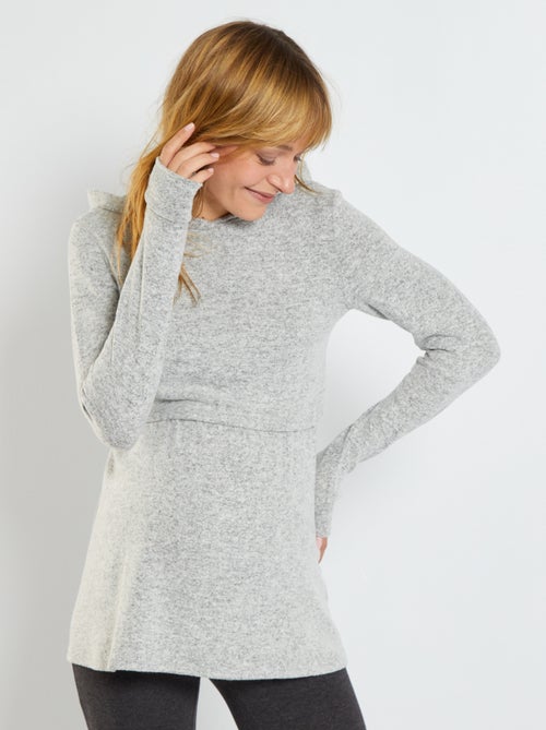 Sweatshirt de amamentação com capuz - Kiabi