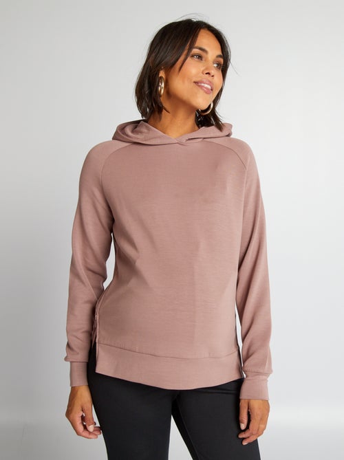 Sweatshirt de amamentação com capuz - Kiabi