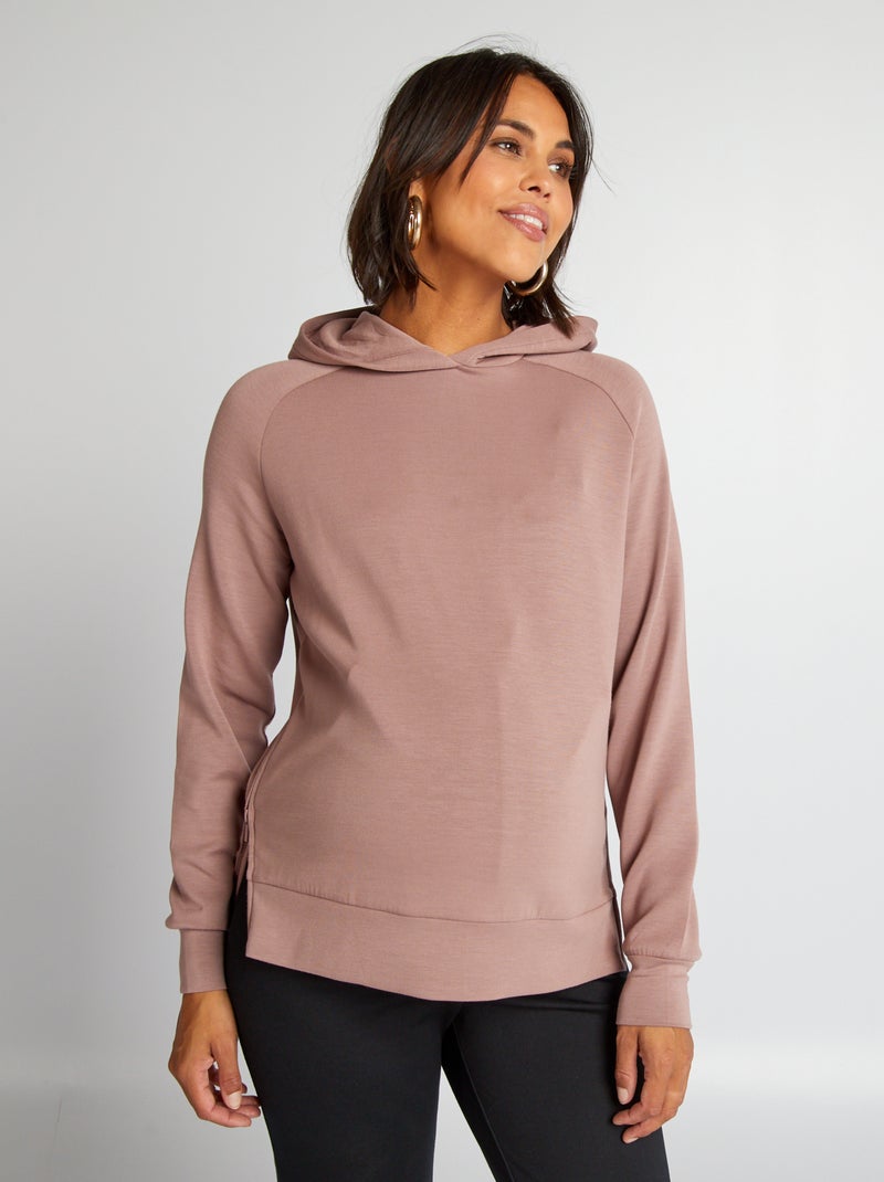 Sweatshirt de amamentação com capuz VIOLETA - Kiabi