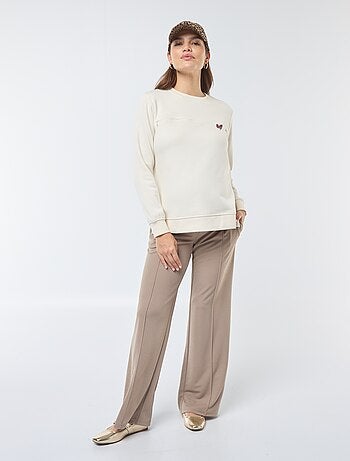 Sweatshirt de amamentação com mensagem