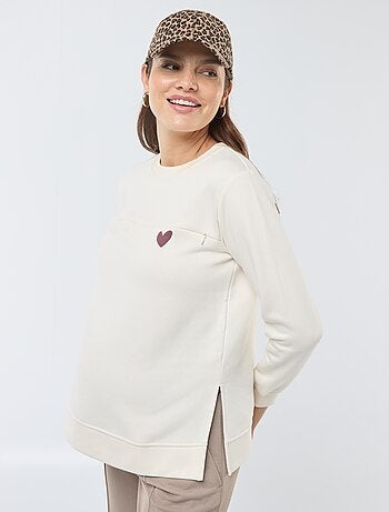 Sweatshirt de amamentação com mensagem
