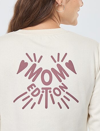 Sweatshirt de amamentação com mensagem