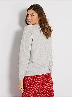 Sweatshirt de amamentação em lurex - Kiabi