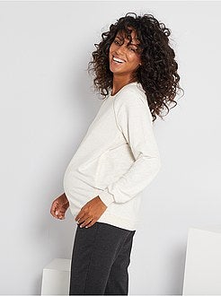 Sweatshirt de amamentação em lurex - Kiabi