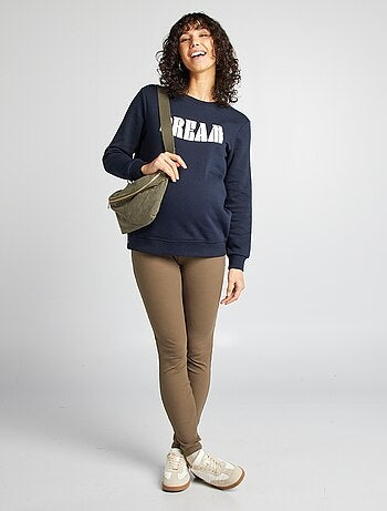 Sweatshirt de amamentação em moletão