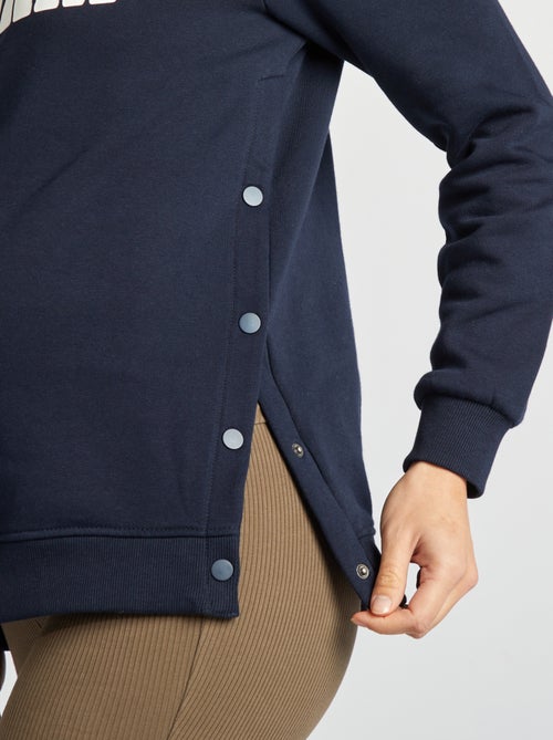 Sweatshirt de amamentação em moletão - Kiabi