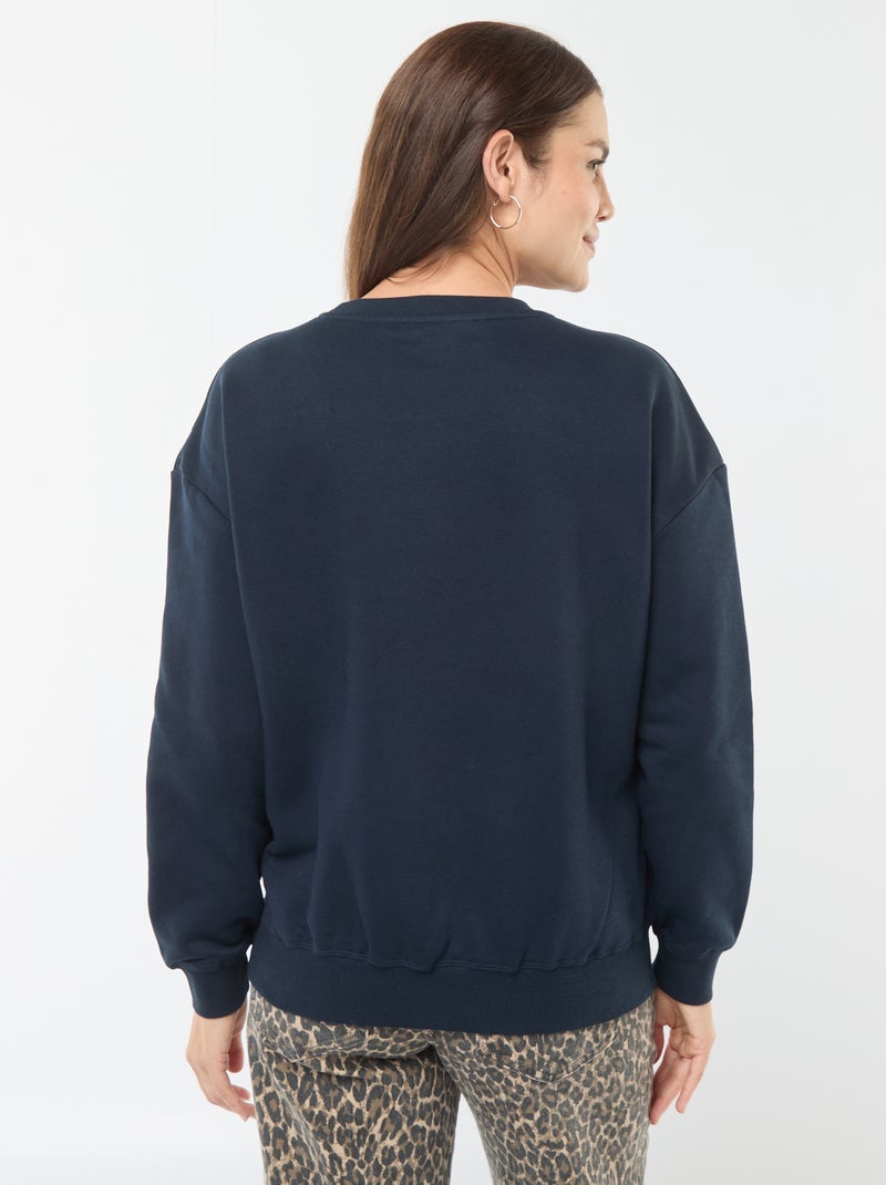 Sweatshirt de amamentação em moletão Azul - Kiabi
