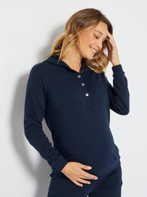 Sweatshirt de amamentação em moletão - Kiabi