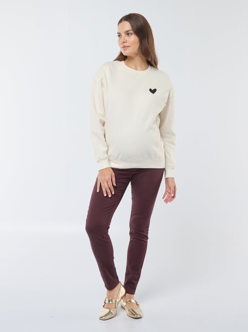 Sweatshirt de amamentação em moletão - Kiabi