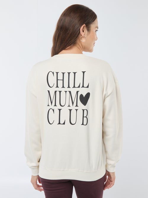 Sweatshirt de amamentação em moletão - Kiabi