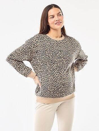 Sweatshirt de amamentação em moletão