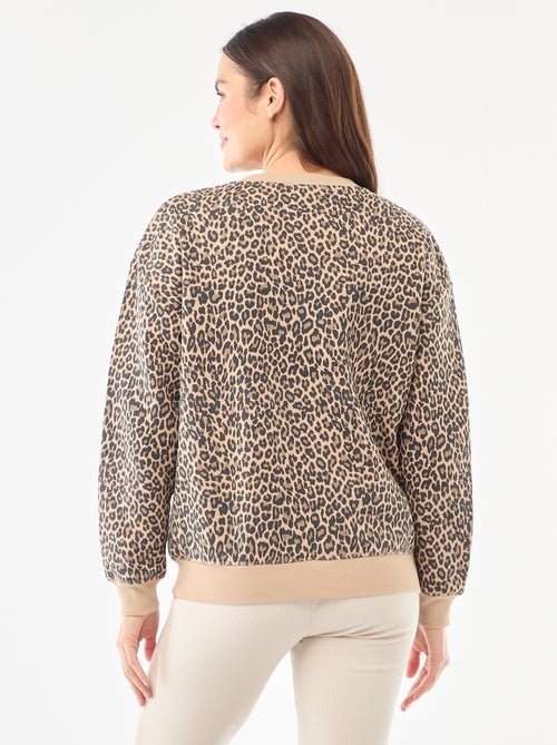 Sweatshirt de amamentação em moletão - Kiabi