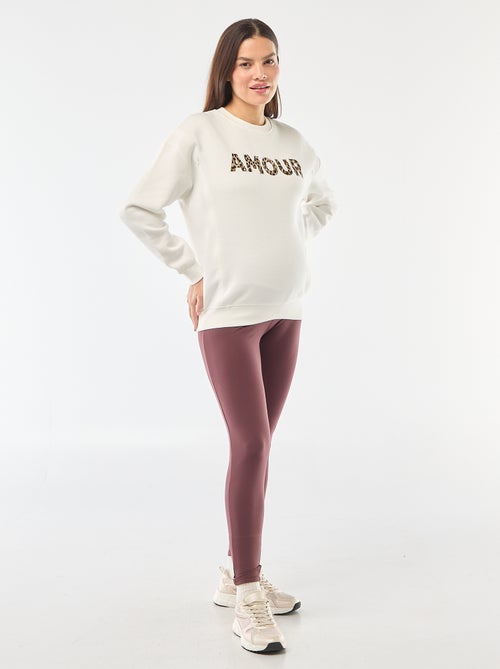 Sweatshirt de amamentação em moletão - Kiabi