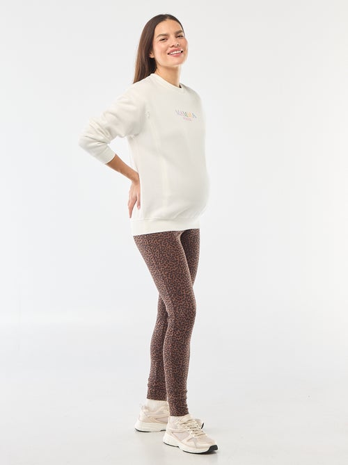 Sweatshirt de amamentação em moletão - Kiabi