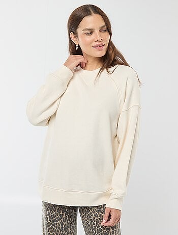 Sweatshirt de amamentação em moletão