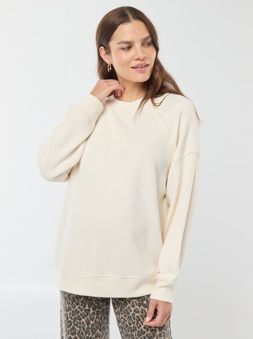 Sweatshirt de amamentação em moletão - Kiabi