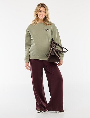 Sweatshirt de amamentação em moletão