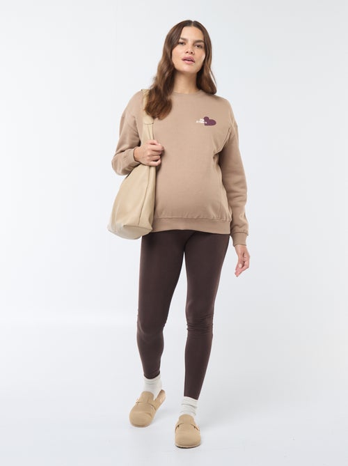 Sweatshirt de amamentação em moletão - Kiabi