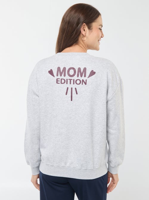 Sweatshirt de amamentação em moletão - Kiabi