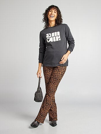 Sweatshirt de amamentação em moletão