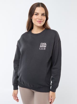 Sweatshirt de amamentação em moletão