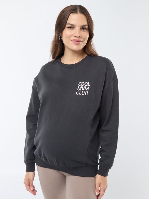 Sweatshirt de amamentação em moletão - Kiabi