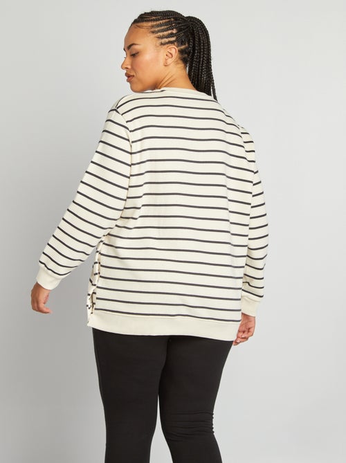 Sweatshirt de amamentação em moletão - Kiabi