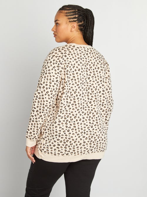 Sweatshirt de amamentação em moletão - Kiabi