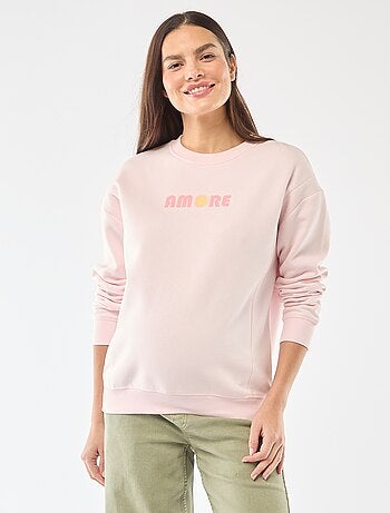 Sweatshirt de amamentação em moletão